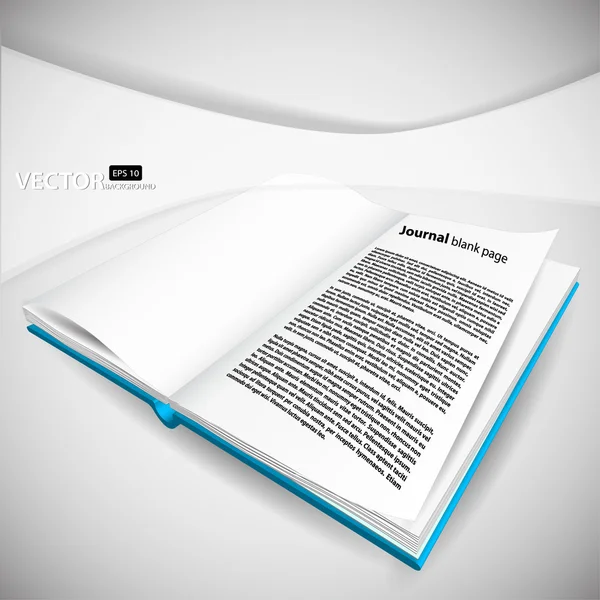 Magazine page blanche — Image vectorielle