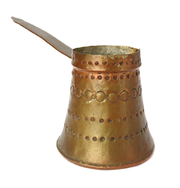 Alte Teekanne aus Kupfer — Stockfoto