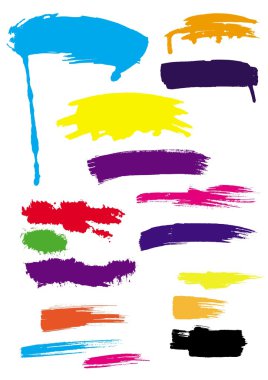 Brush strokes clipart