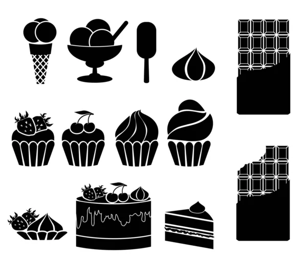 甜食 — 图库矢量图片