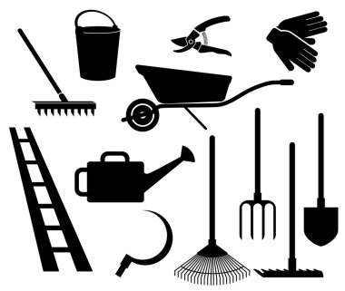 Garden tools clipart