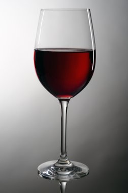 Wineglass with redwine clipart