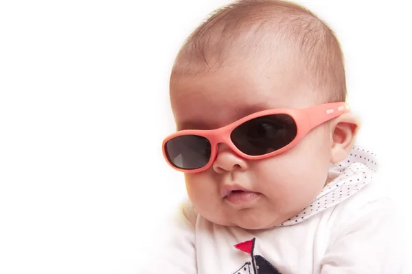 Baby with sunglasses Stock Photo