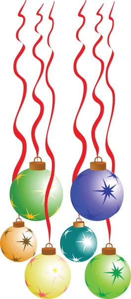 Palle di Natale — Vettoriale Stock