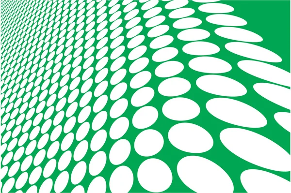 Abstrakte grüne wellige Kreise Hintergrund — Stockvektor
