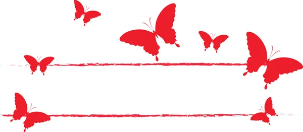 Mariposa marco vacío — Archivo Imágenes Vectoriales