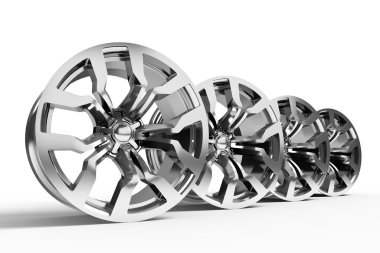 Car alloy wheels clipart
