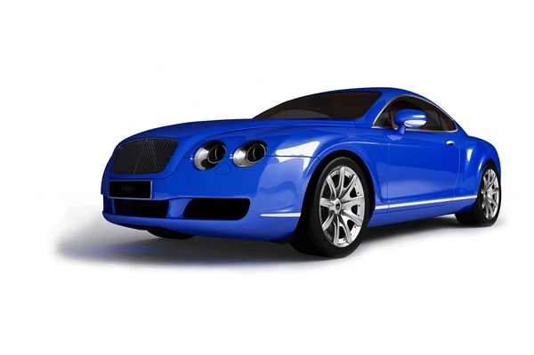 Blaues modernes Auto — Stockfoto