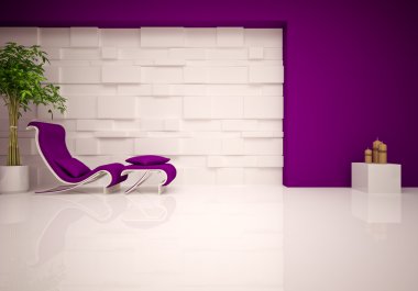 Modern lounge & relax room clipart