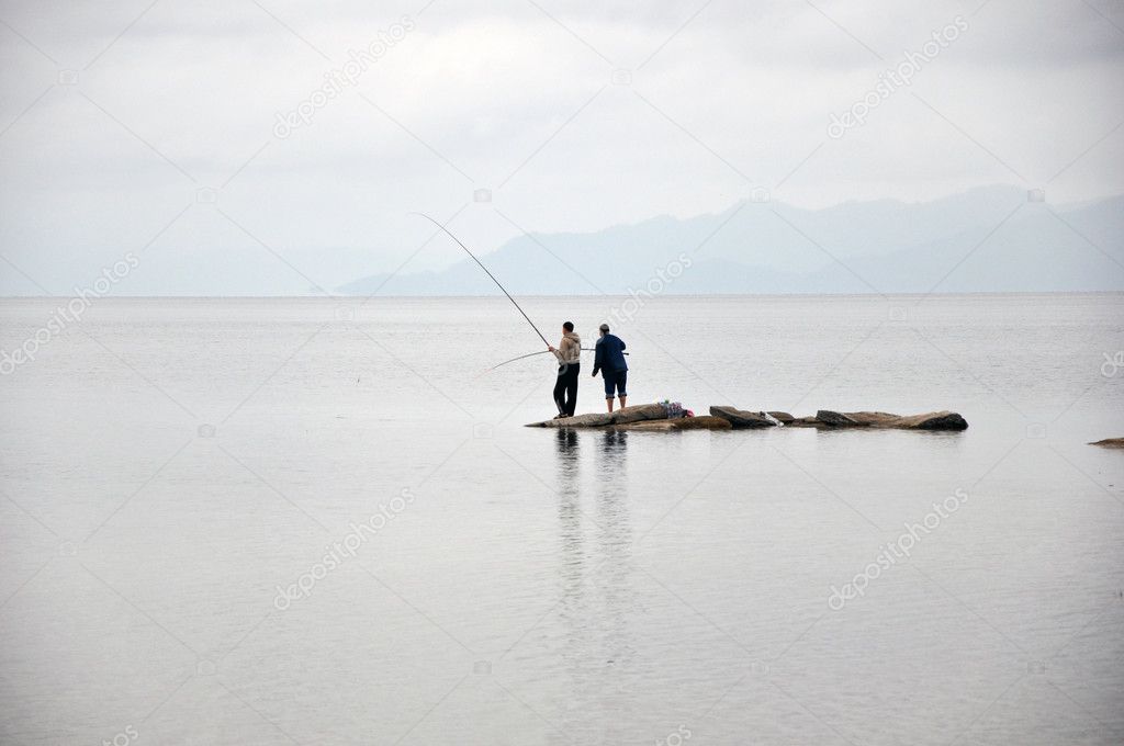 Fishermen on the island.