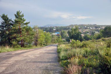 yol mesafe içine.