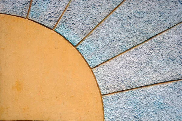 Textur. die Sonne an der Wand. — Stockfoto