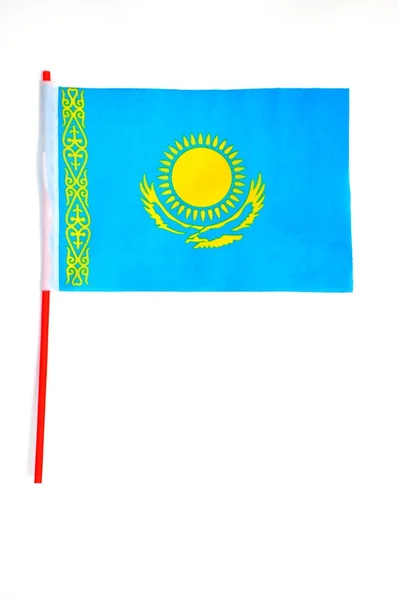 Kazašská vlajka. — Stock fotografie