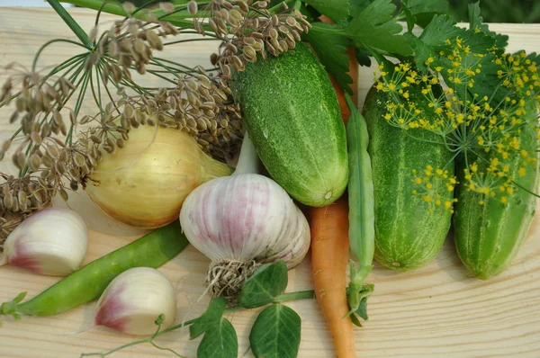 Antecedentes de verduras frescas . —  Fotos de Stock