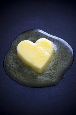 Butter heart melting clipart