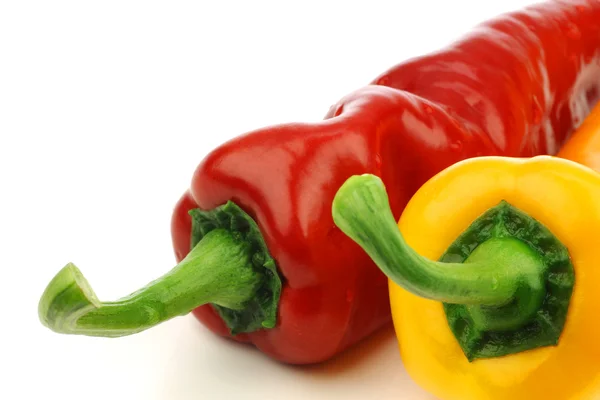 Red and yellow sweet pepper(capsicum) — Stock Photo, Image