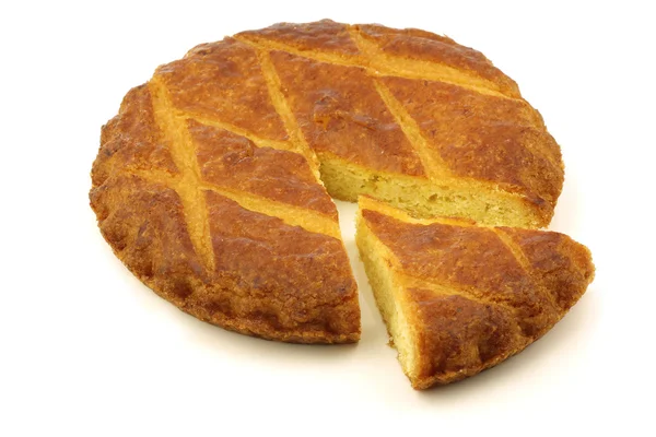Traditionele Nederlandse cake genaamd "boterkoek" — Stockfoto