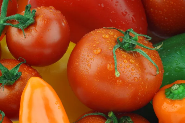 Arka plan taze domates — Stok fotoğraf