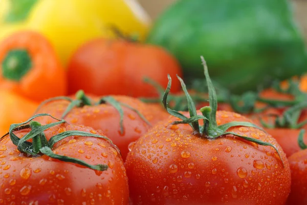 Background of fresh tomatoes — Stock Photo, Image