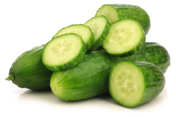 Fresh cut turkish cucumber — Stock Photo, Image
