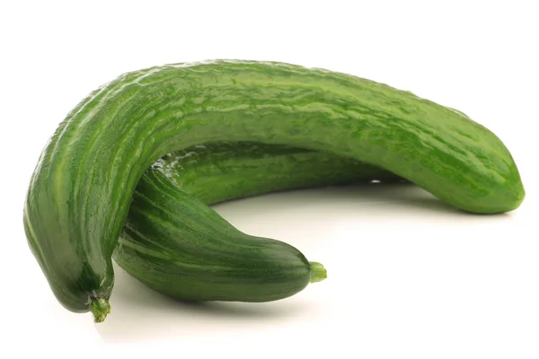 Curly turkish cucumbers — Stock Photo, Image