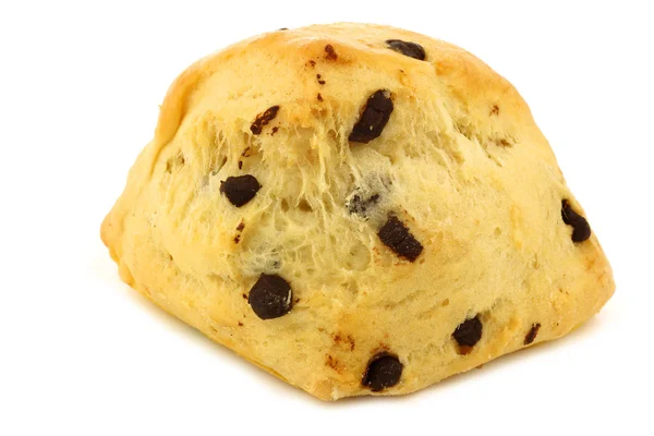 Traditional english scone with chocolate chips — Stock Photo, Image