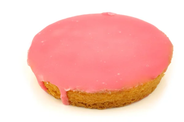 Gâteau traditionnel néerlandais glacé rose — Photo