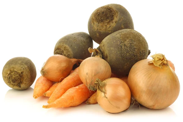 Variety of root vegetables — Stock Photo, Image