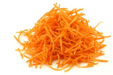 Winter carrot cut in julienne clipart