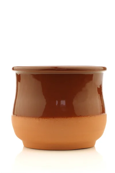 Kleiner leerer Keramiktopf für Oliven oder andere Snacks — Stockfoto
