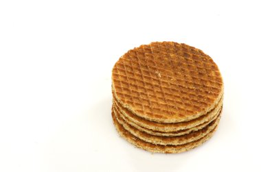 Hollandalı waffle denilen bir stroopwafel