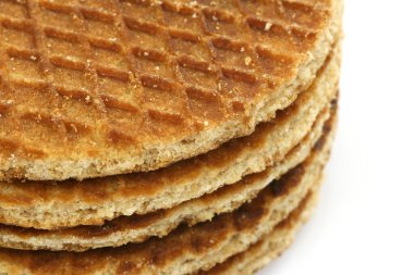 Hollandalı waffle denilen bir stroopwafel