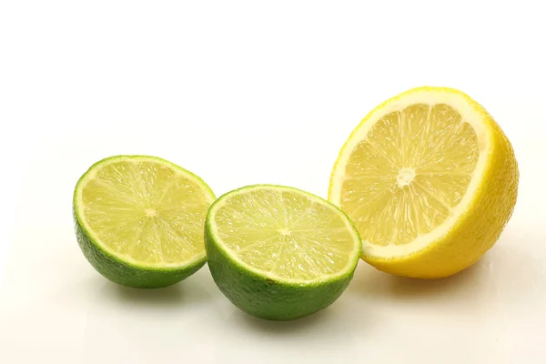 Lemon and lime fruit — Stock Photo, Image