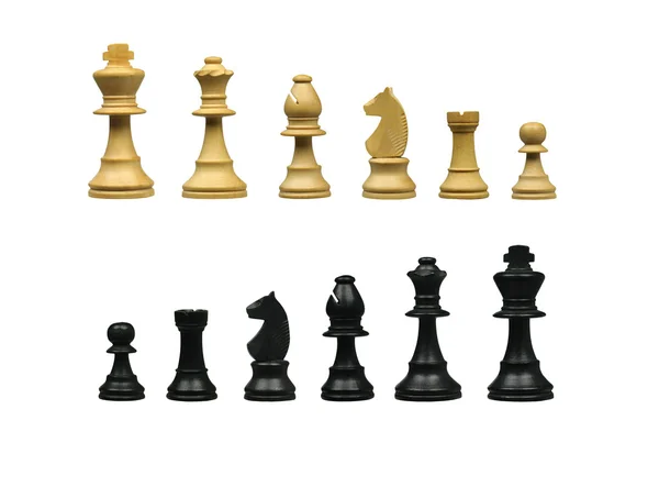Toutes les pièces d'échecs — Photo