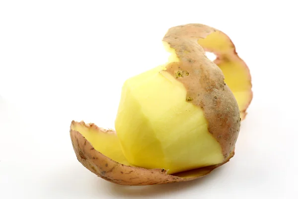 Częściowo obrane ziemniaki — Zdjęcie stockowe