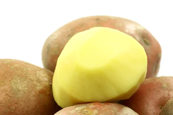 Очищені картоплі — стокове фото