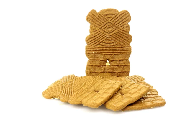 stock image Speculaas cookies (typical Dutch Sinterklaas biscuit)