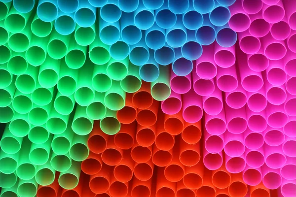 Palhinhas de bebida coloridas — Fotografia de Stock