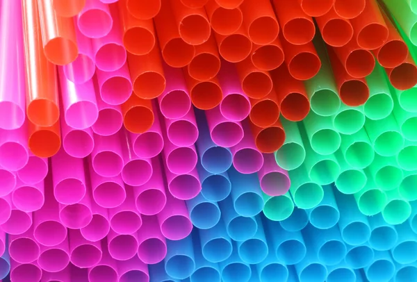 Cannucce da bere colorate — Foto Stock