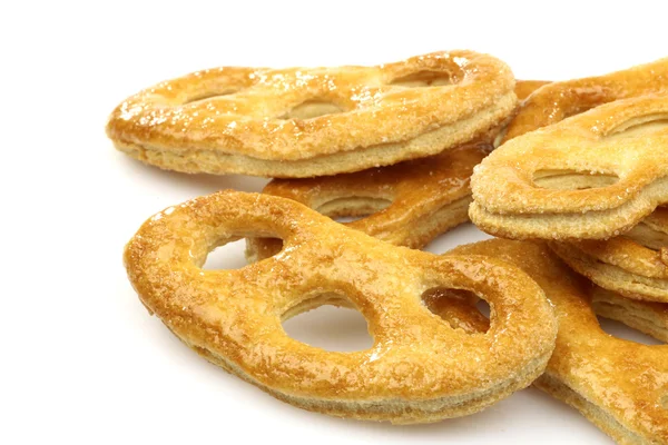 Biscoitos holandeses chamados "krakelingen " — Fotografia de Stock