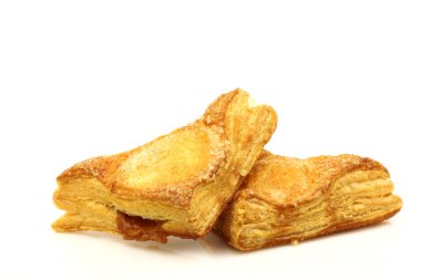 Freshly baked crispy apple turnovers clipart