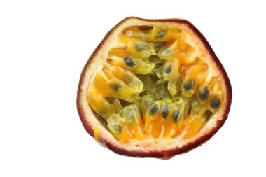 One half passion fruit clipart