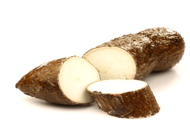 One cut cassava clipart
