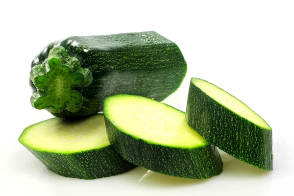Cut courgette or zucchini — Stock Photo, Image