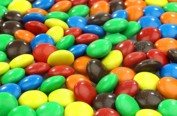 Beaucoup de bonbons colorés assortis avec un look brillant — Photo