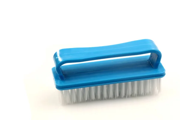 Spazzola di plastica blu — Foto Stock