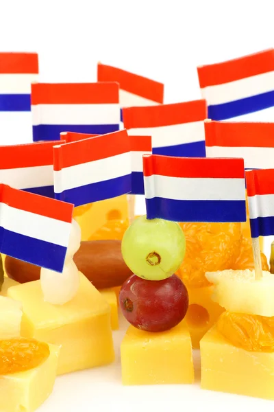 Закрыть голландские сырные закуски — стоковое фото