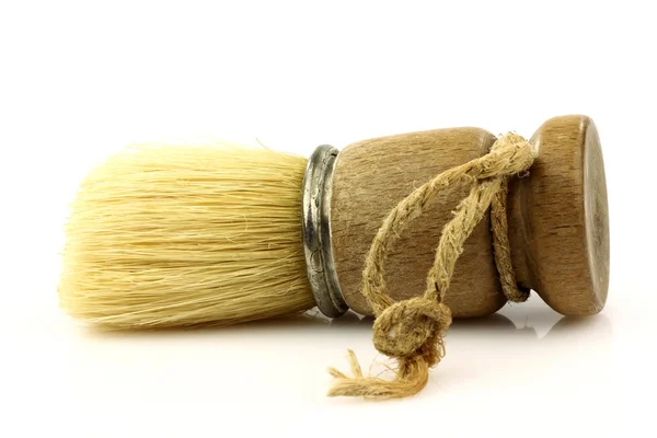 Винтажная щетка для бритья парикмахера — стоковое фото