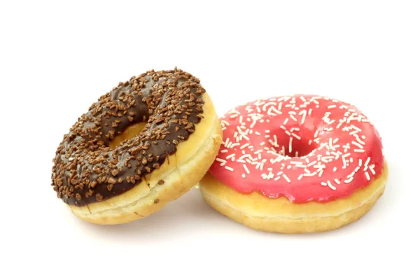 Bunt bestreute Donuts — Stockfoto