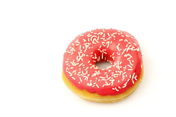 सिंचन गुलाबी ग्लेझ डोनट — स्टॉक फोटो, इमेज